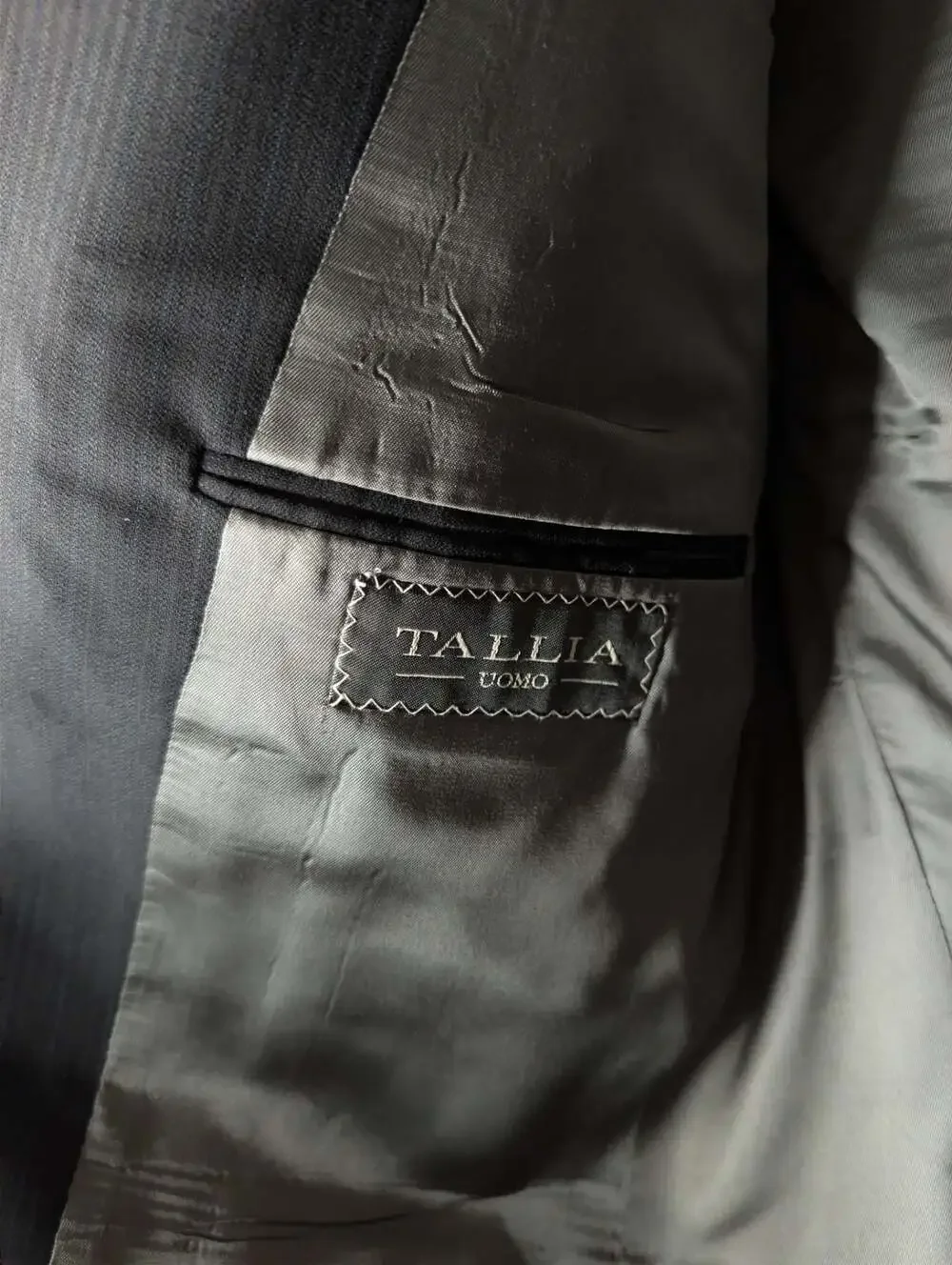 Tallia Uomo Men's Pinstripe 100% Wool 3-Button Blazer Sport Coat size 40